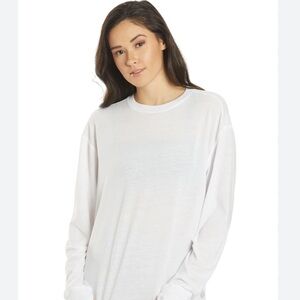 Free People Ivory Knit Long Sleeve Tunic